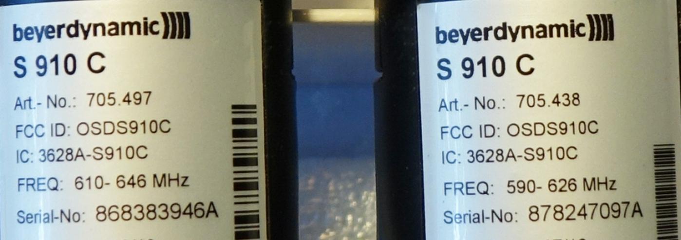 Bild 3: Beyerdynamic Funkmikrofon Handsender S 910 C 2st. ohne Kapsel