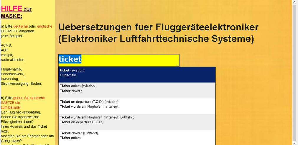 Bild 2: Flughafen-englisch/ Flugzeugteile uebersetzen/ Luftfahrt-Abkuerzung