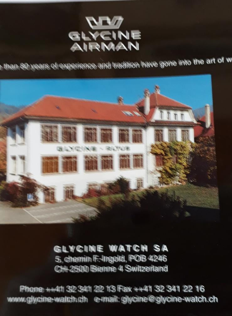 Bild 6: Die GLYCINE -  AIRMAN     besondere Uhr für Persönlichkeiten
