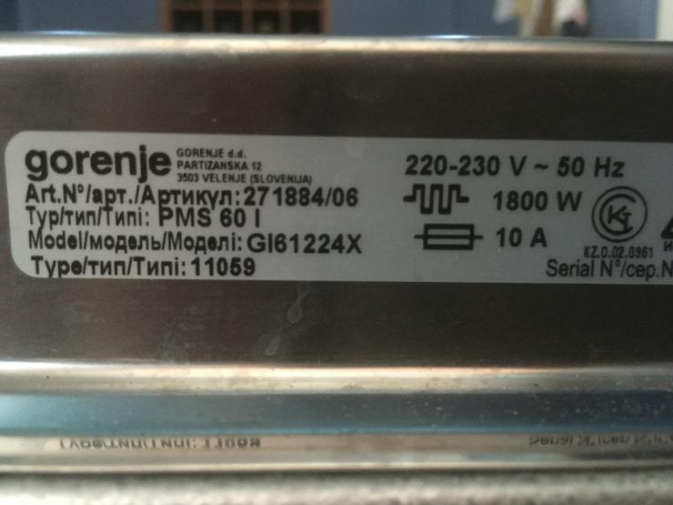 Bild 4: Geschirrspüler 60cm der dänische Siemens mit Edelstahlblende Gorenje