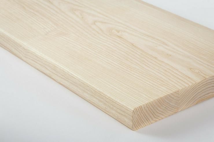 HOLZTREPPENSTUFEN HOLZTREPPE ESCHENHOLZ MASSIVHOLZSTUFE LACKIERT 85x28x4cm - Weitere - Bild 2