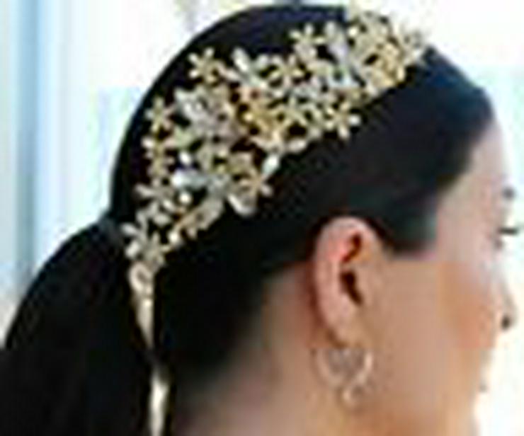 Haarkranz, Kopfschmuck, Strass , Hochzeit ,Braut, Hijab ,Kopftuch - Broschen & Anstecker - Bild 6