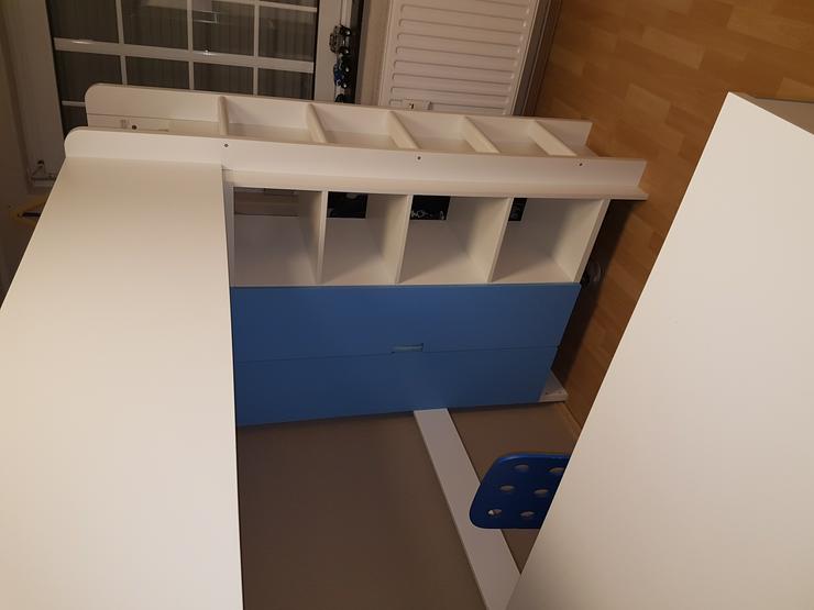 IKEA STUVA Kinder Hochbettkomb. weiß, blau - Betten - Bild 4