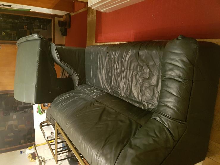 Bild 3: Bequeme Ledercouch dreiteilig 210×260cm 