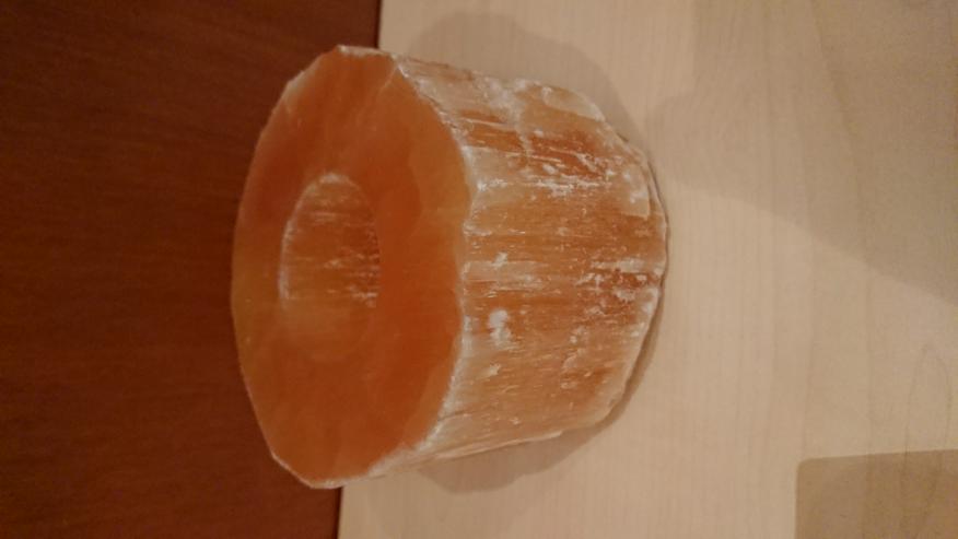 Orangencalcit Edelstein Teelicht - Weitere - Bild 1