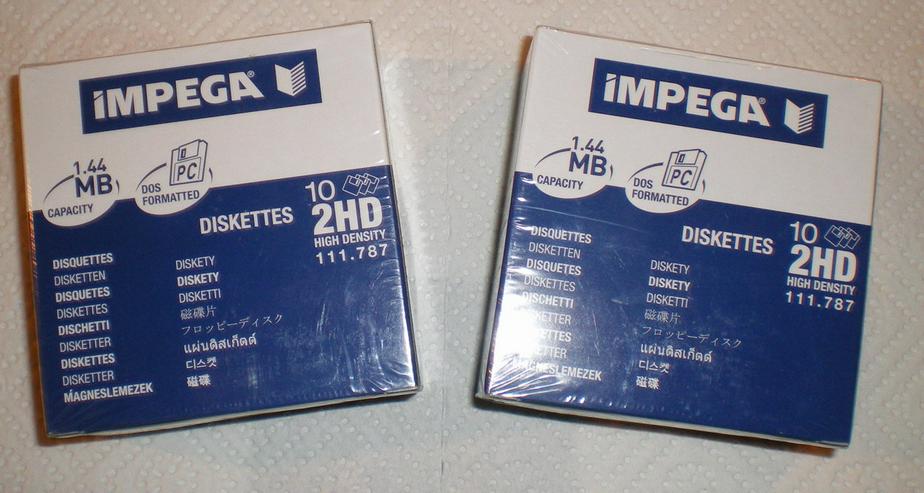 Bild 2: Disketten für den PC (FP) noch 1 x runter gesetzt