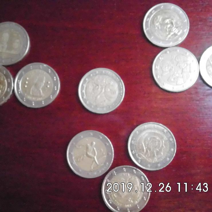 Bild 2: 10 Stück 2 Euro Münzen aus Europa zirkuliert