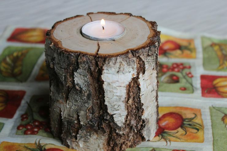 Teelicht-Halter aus Massivholz in verschiedenen Ausführungen - Kerzen & Kerzenständer - Bild 4