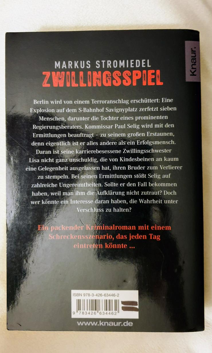 Bild 2: "Zwillingsspiel", Kriminalroman von Markus Stromiedl