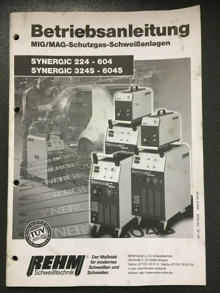 Bild 6: Rehm Synergic 324 MIG/MAG Schweißgerät 320 Ampere Lorch Fronius Merkle Kemppi Ess