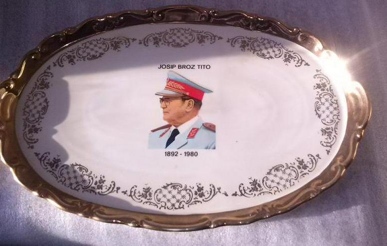 Josip Broz Tito  ( Јосип Броз Тито ) Jugoslaviens berühmter Edel Kuchenteller