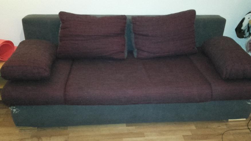 Schlafsofa - violett/grau - Sofas & Sitzmöbel - Bild 1