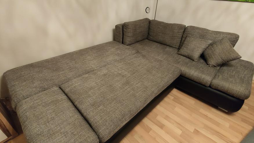 Bild 4: Schönes Sofa mit Schlaffunktion und Bettkasten Ecksofa