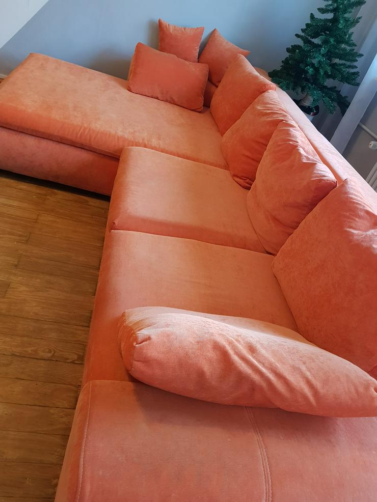 Eckcouch in Orange  ( gebraucht ) günstig zu verkaufen  - Sofas & Sitzmöbel - Bild 5