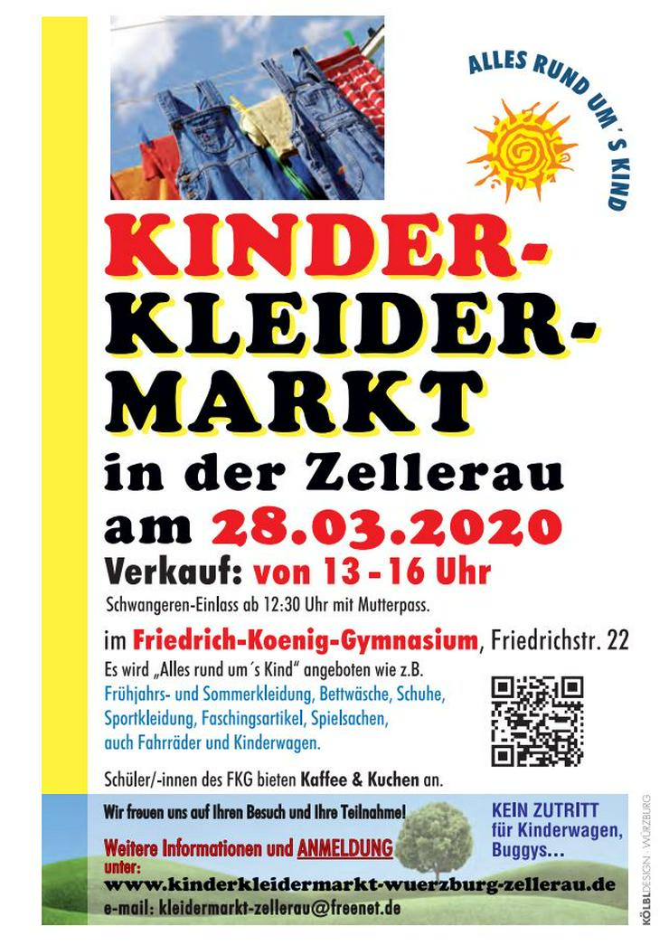 Abgesagt 28.03.2020, 13-16 Uhr, Kinderkleider-/Spielzeugmarkt Würzburg Zellerau - Märkte & Messen - Bild 1