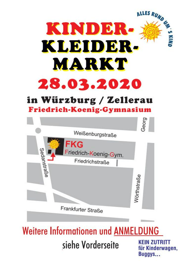 Bild 2: Abgesagt 28.03.2020, 13-16 Uhr, Kinderkleider-/Spielzeugmarkt Würzburg Zellerau