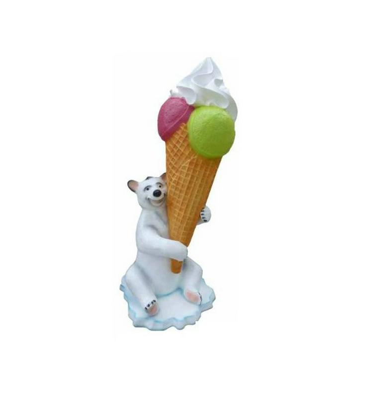 Bild 2: Kugeleis Softeis Eisbär Figuren H: 215cm  Neu - Premium