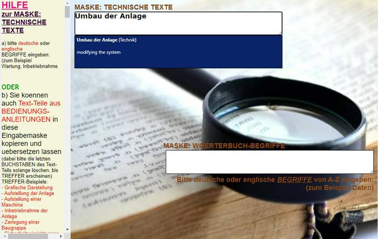 englisch-deutsch Sprachlern-Tool fuer TECHNISCHE UEBERSETZUNGEN - Wörterbücher - Bild 7