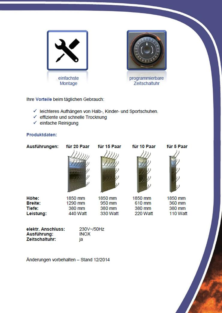 Bild 3: Stiefeltrockner mit Gebläse für 5 Paar