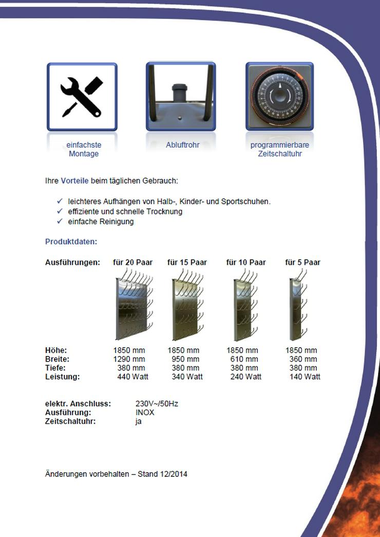 Bild 5: Stiefeltrockner mit Gebläse für 10 Paar