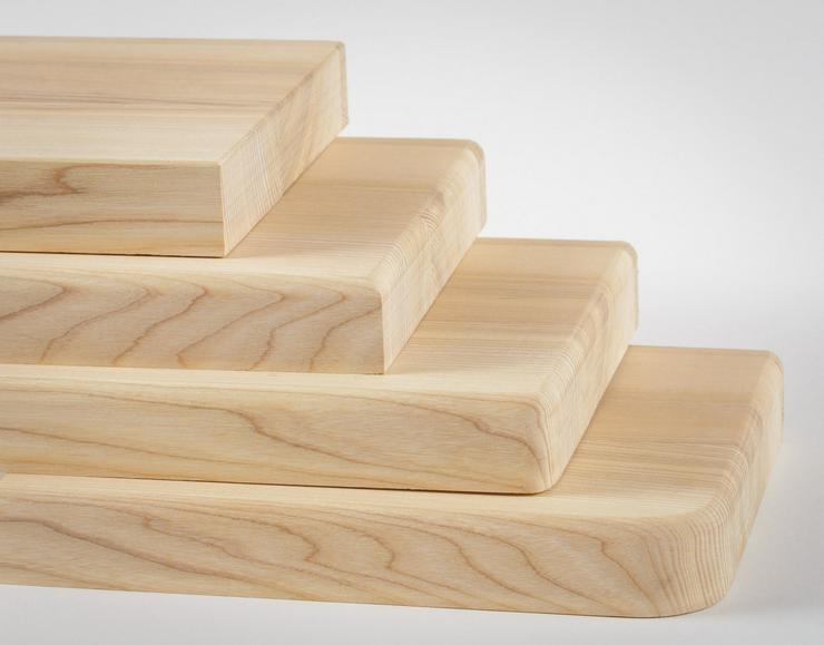 Bild 3: HOLZTREPPENSTUFEN HOLZTREPPE ESCHENHOLZ MASSIVHOLZSTUFE LACKIERT 85x28x4cm