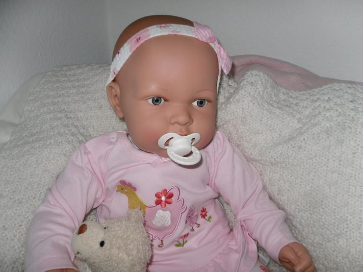 Bild 5:  Arias Babypuppe Bella 65 cm mit Schnuller NEU