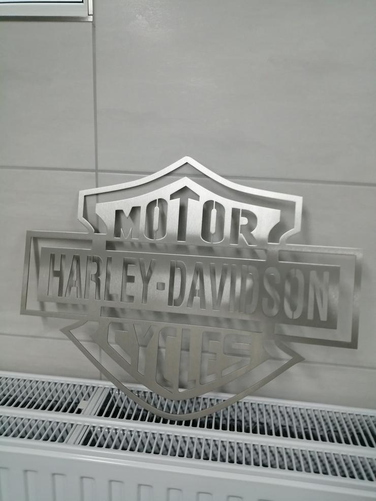 Bild 1: Harley Davidson Logo Edelstahl 