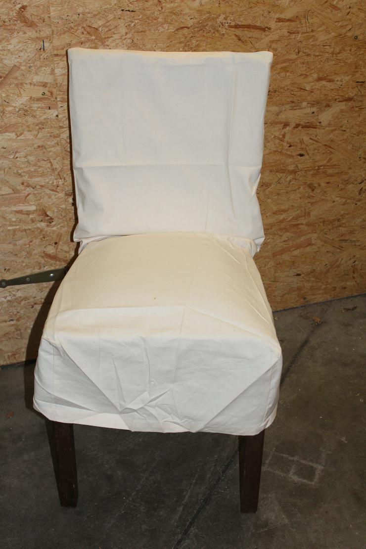 Bild 1: Stuhl mit textilem Polster, passende Husse