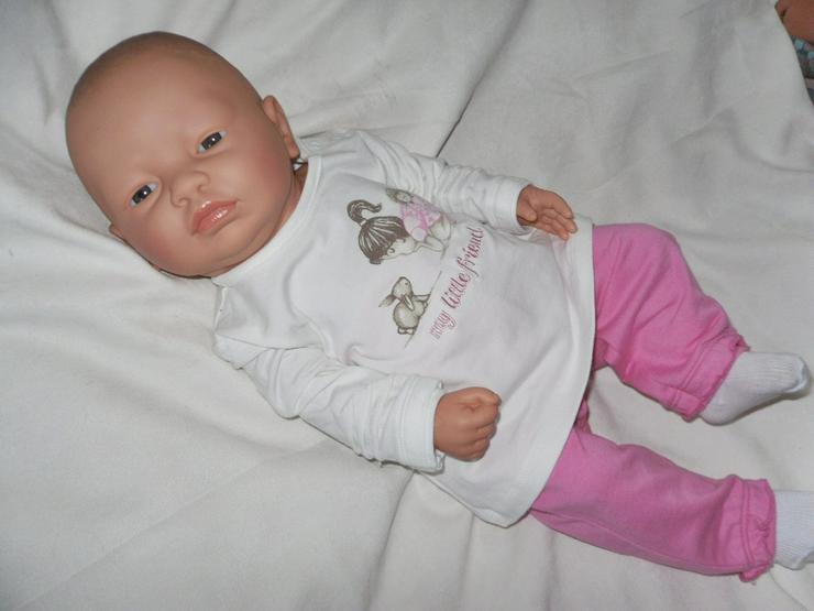  Baby Vanessa 52 cm Vollvinyl Puppe Baby Babypuppe  - Puppen - Bild 5