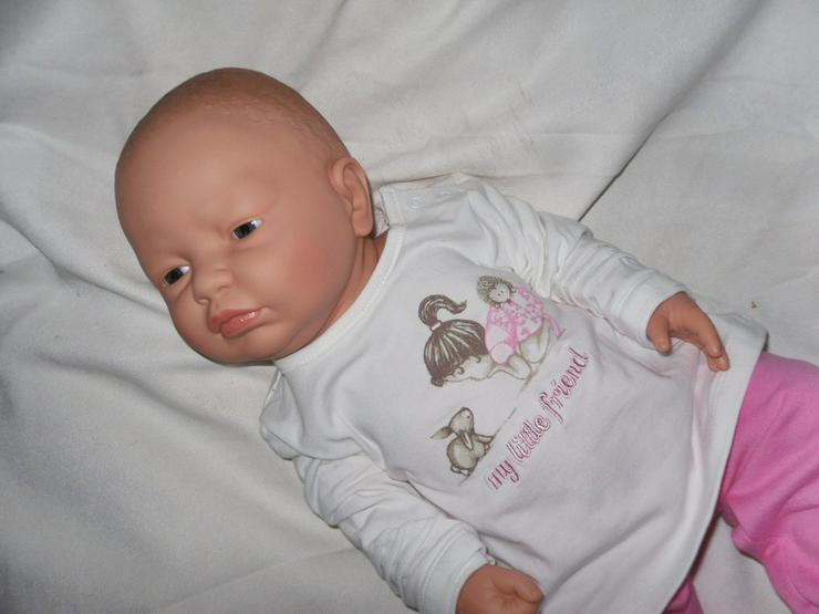  Baby Vanessa 52 cm Vollvinyl Puppe Baby Babypuppe  - Puppen - Bild 7