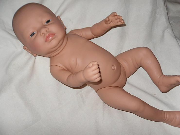  Baby Vanessa 52 cm Vollvinyl Puppe Baby Babypuppe  - Puppen - Bild 3