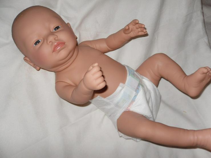  Baby Vanessa 52 cm Vollvinyl Puppe Baby Babypuppe  - Puppen - Bild 4