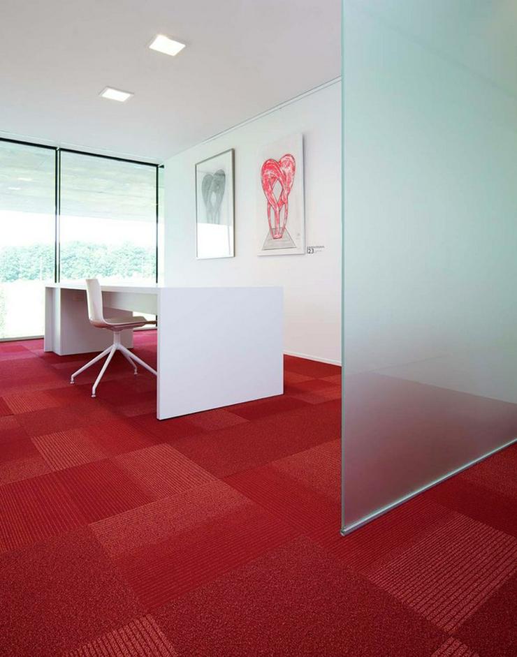 Sehr schöner roter Teppichbodenbelag Teppichfliesen - Teppiche - Bild 5
