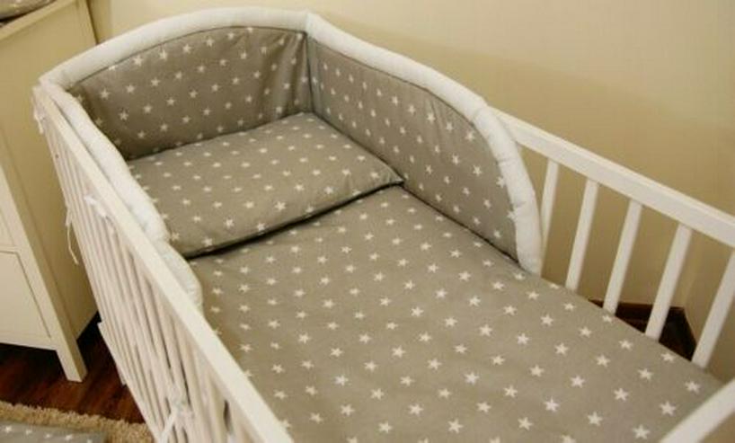 Bild 3: 3tlg Bettset Baby Nestchen Bettbezug Kissenbezug für Kinderbett 60x120 70x140cm