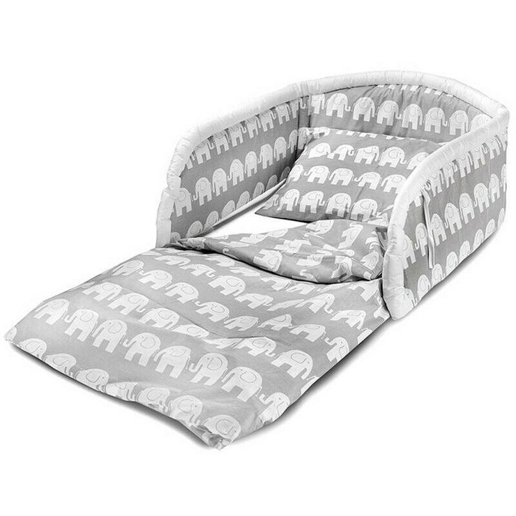 3tlg Bettset Baby Nestchen Bettbezug Kissenbezug für Kinderbett 60x120 70x140cm - Bettwäsche, Kissen & Decken - Bild 1