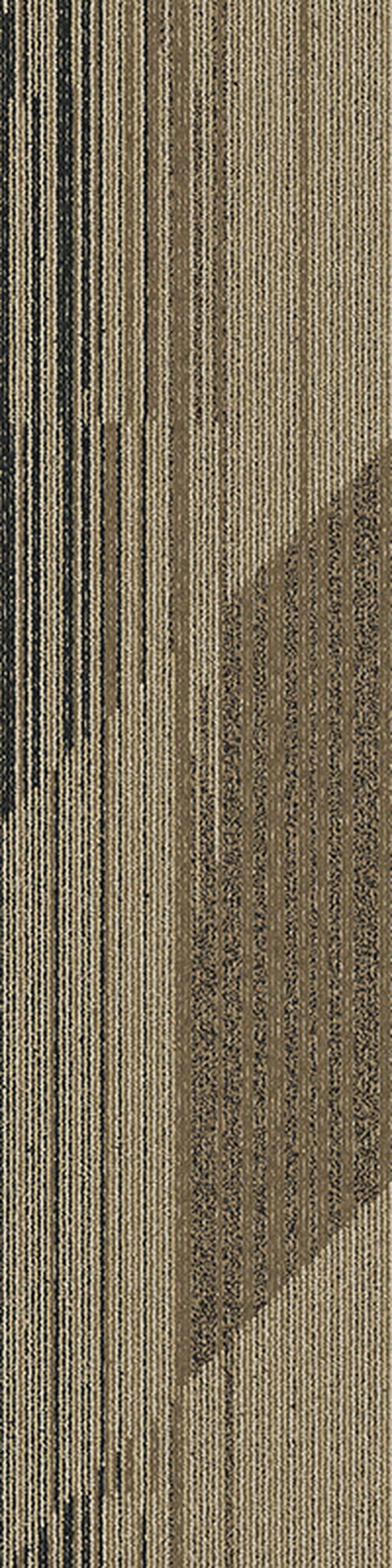 Bild 9: Gestreifte 'Laminat' Teppichfliesen. Bodenbelag in Grau und Braun