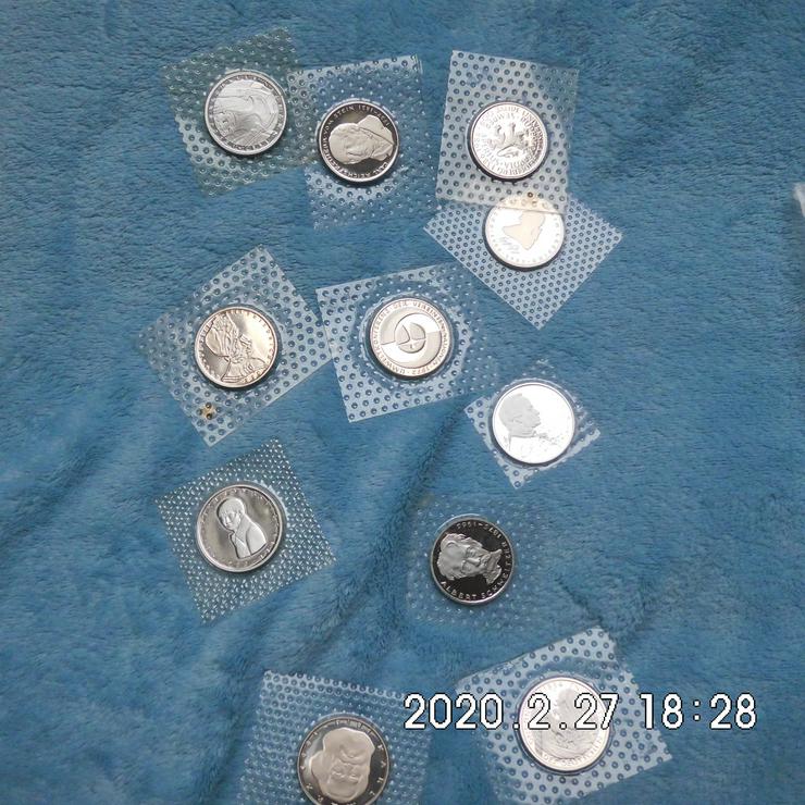 5 DM Gedenkmünzen Polierte Platte
