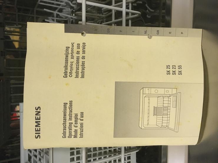 Bild 5: Spülmaschine SK 25 von Siemens