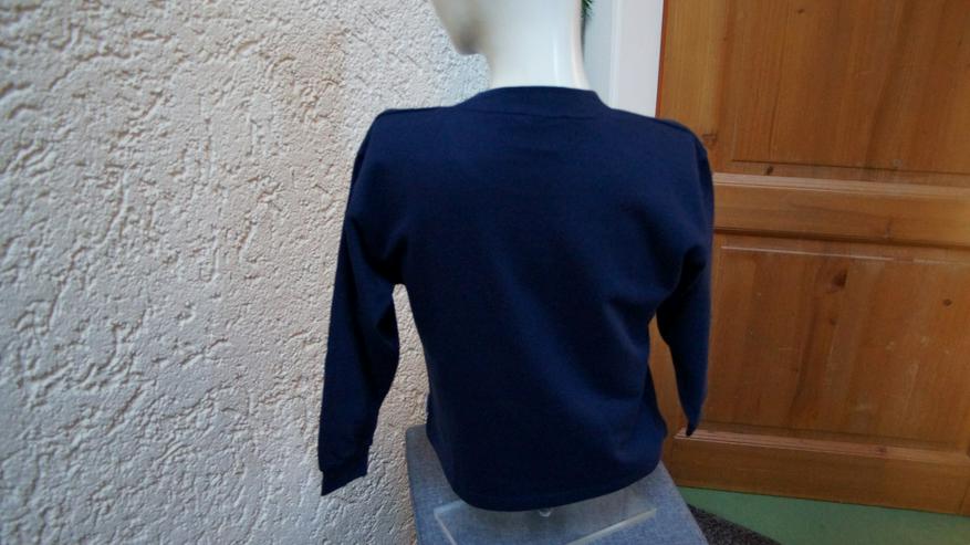 Bild 2: Sweatshirt, Gr. 128, dunkelblau, Kinderbutt
