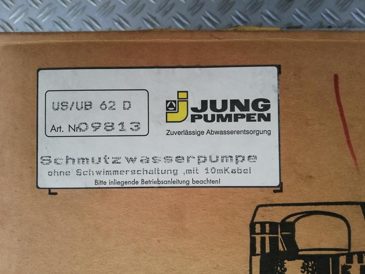 Jung Pumpe US/UB 62 D/3 **OVP*NEU** Schmutzwasserpumpe Baupumpe  - Weitere - Bild 7