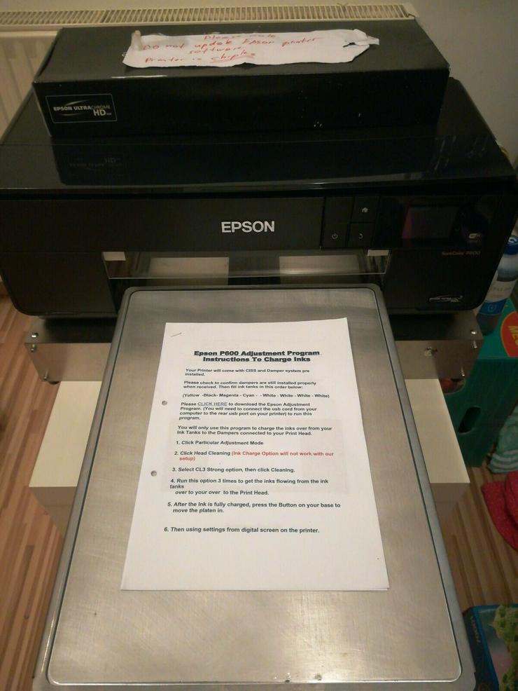 Bild 1: Epson Printer P600 Dtg Drucker für T-Shirts