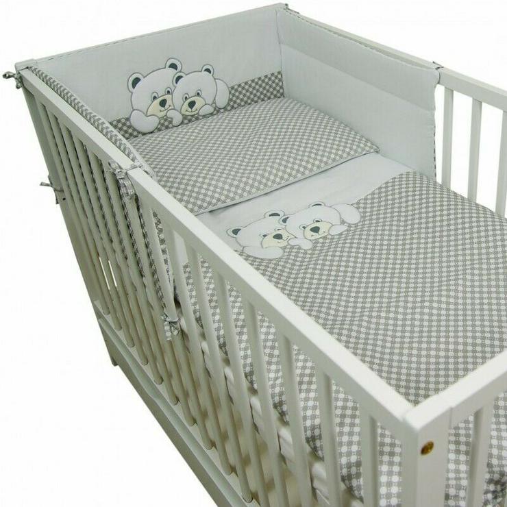 Bild 8: 3 tlg. Bettsets Babyzimmer Kissenbezug Bettbezug Bettumrandung Bettausstattung