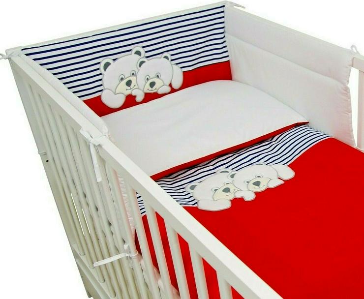 3 tlg. Bettsets Babyzimmer Kissenbezug Bettbezug Bettumrandung Bettausstattung - Bettwäsche, Kissen & Decken - Bild 3