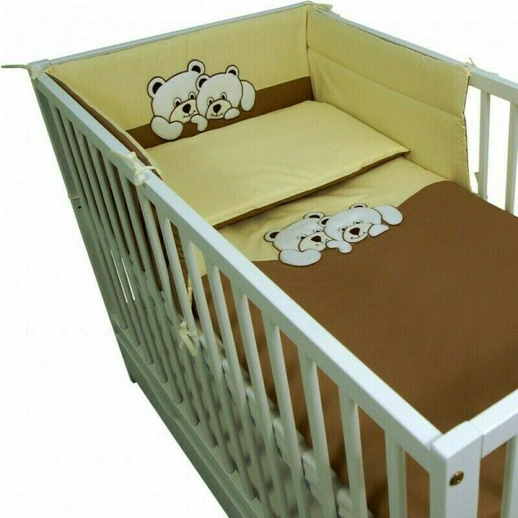 Bild 6: 3 tlg. Bettsets Babyzimmer Kissenbezug Bettbezug Bettumrandung Bettausstattung