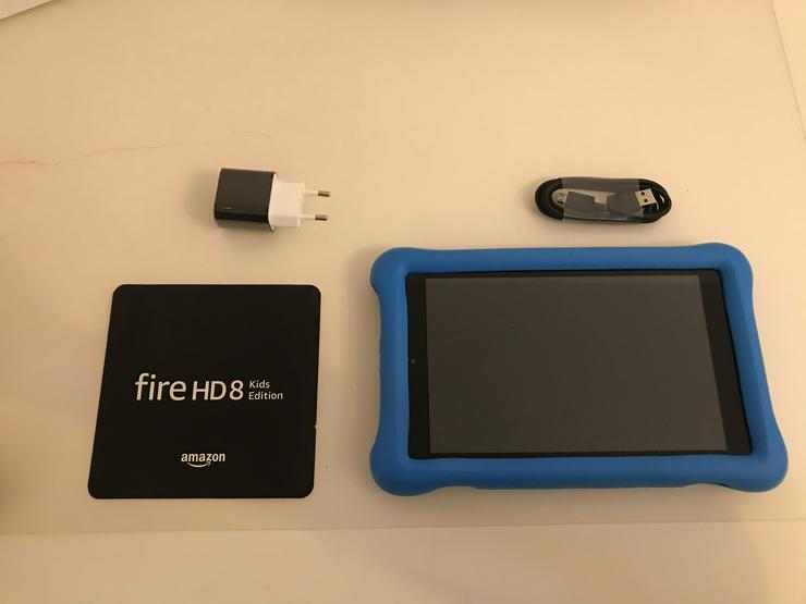 Fire HD 8 Kids Edition Tablet, 8-Zoll-HD Display, 32 GB, blaue kindergerechte Hülle - Lernen & Experimentieren - Bild 1