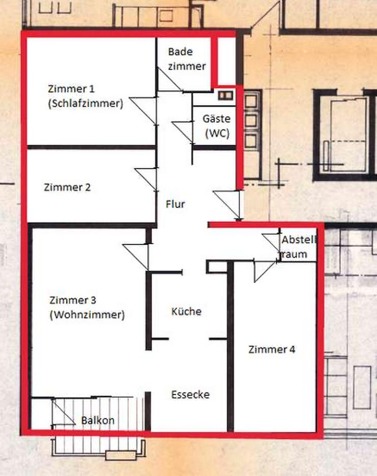 Bild 9: 4 ZIMMER - 94qm - WOHNUNG - STUFENLOSER ZUGANG - BALKON - WC