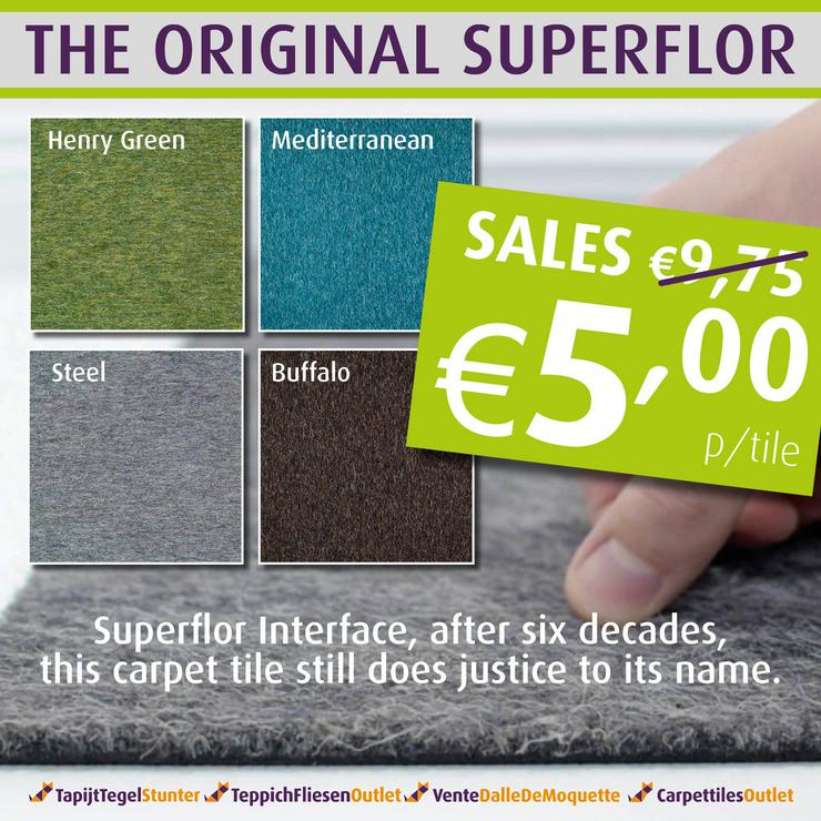Bild 1: Super Angebot! Superflor Teppichfliesen jetzt für 5,-€