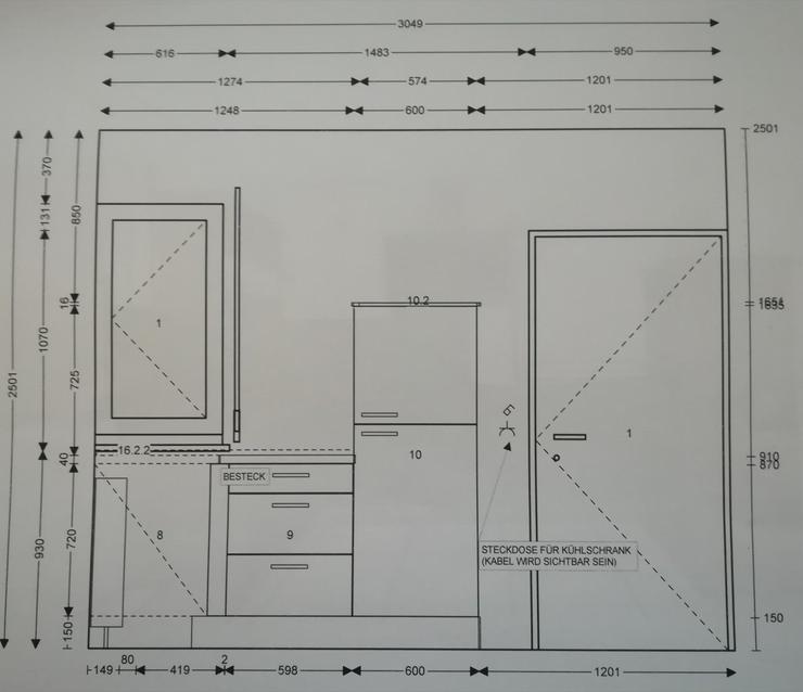 Einbauküche inkl Geräte  - Kompletteinrichtungen - Bild 6