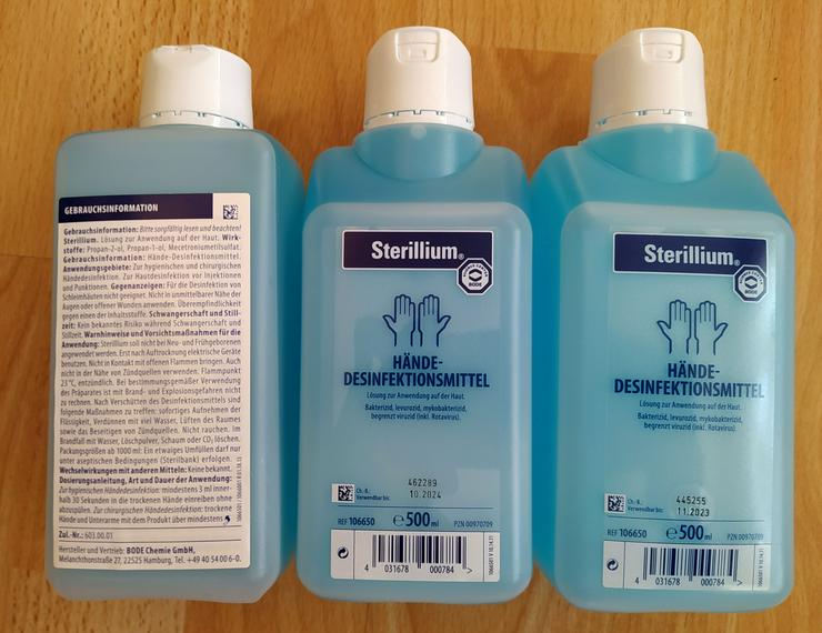 3 Fl. Sterillium 500ml Händedesin​fektionsmi​ttel  - Hygiene & Desinfektion - Bild 1