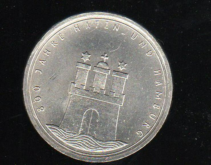 Silber 10 DM Haven und Hamburg  - Deutsche Mark - Bild 1
